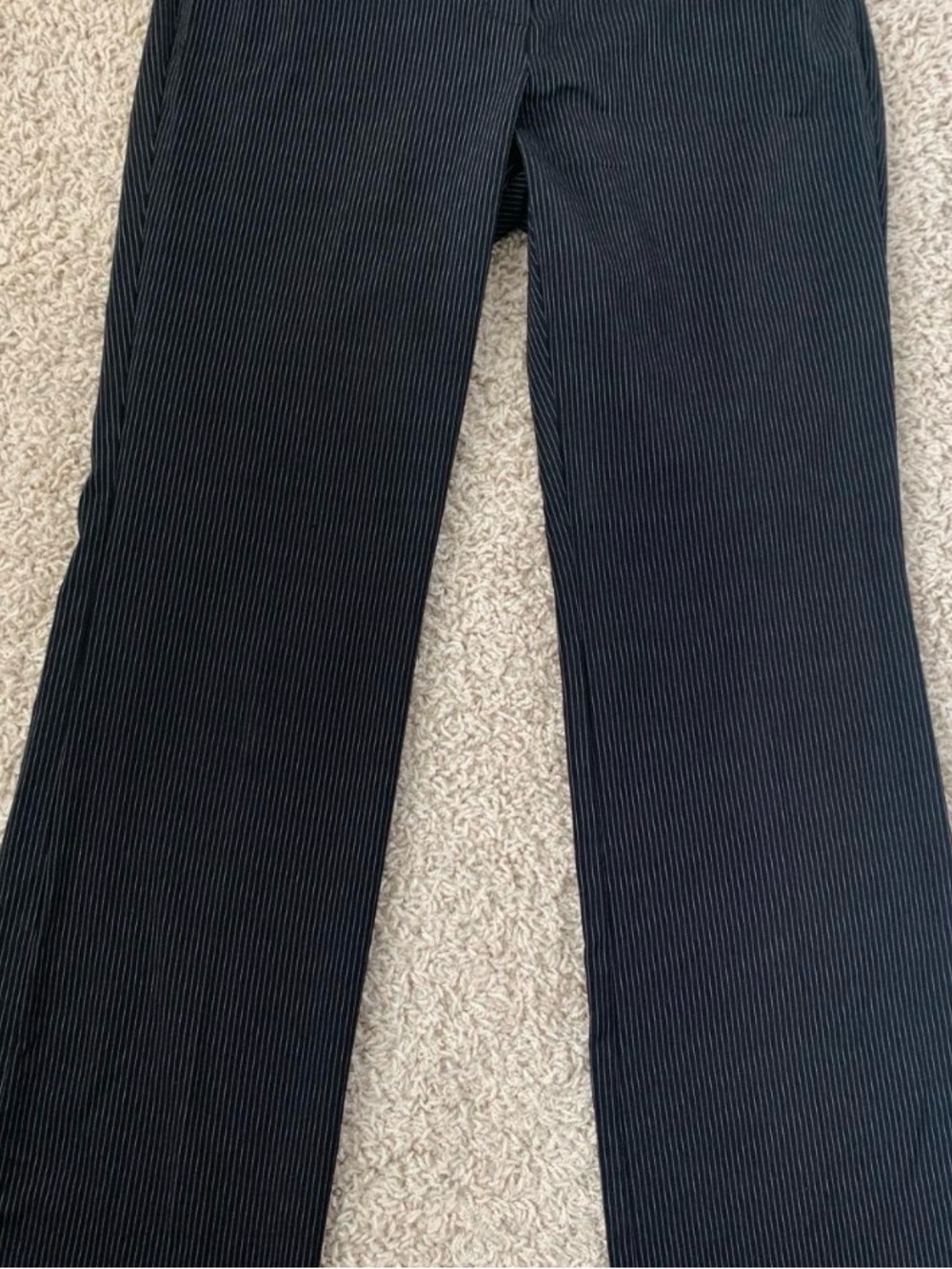New York & Company Black Pinstripe Men's Dress Pants